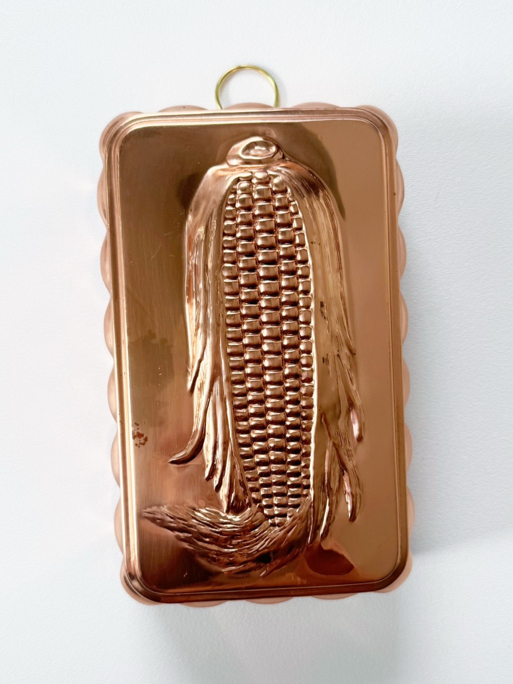 Vintage Copper Loaf Mold Pans - Carrot, Wheat, Corn - Picture 5 of 10